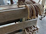 a pile of wooden slats stacked on top of each other