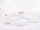 the nike air max is a white leather sneak with a white sole