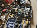 a lot of assorted items on the floor in the garage