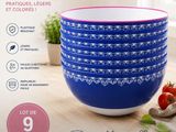 lot de 9 saladiers en plastique bleu lot de 9 saladiers en plastique bleu lot de 9 saladiers en plast