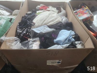 a box full of clothes and other items in it
