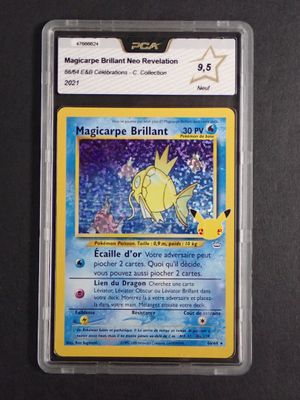 a close up of a card with a pokemon character on it
