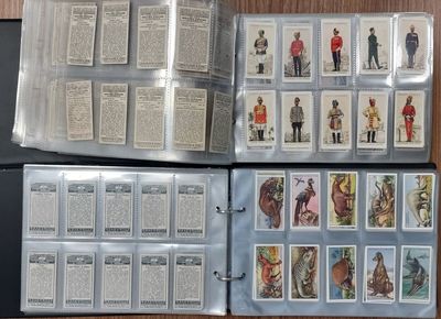 beaucoup de cartes dans un classeur posé sur une table