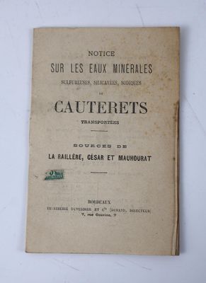 [Thermalisme]. Notice sur les eaux minérales sulfureuse, sil…