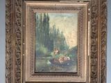 a picture of a painting hanging on the wall