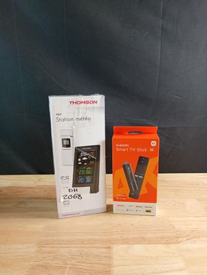 Lot station météo Thompson et stick smart tv Xiaomi
