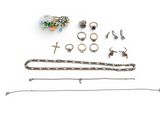 a picture of a variety of jewelry on a white surface