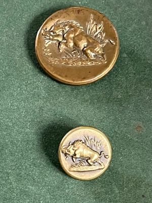 deux pièces d'or posées l'une à côté de l'autre sur une surface verte