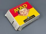 a cardboard box with a picture of a man ' s face on it