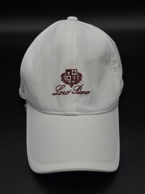 LORO PIANA Casquette 100% cachemire "storm system" blanche, …