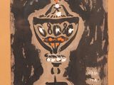 a picture of a picture of a vase on the wall