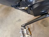 a close up view of the front end of a motorcycle