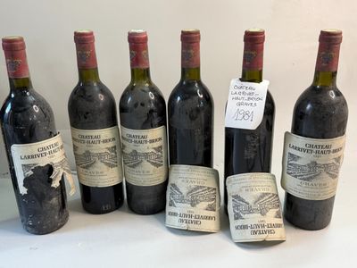 6 bouteilles Château LARRIVET HAUT BRION 1981 Pessac Léognan…