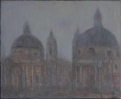 Hervé THIBAULT (né en 1944) Rome, Santa Maria di Montesanto - Photo 1