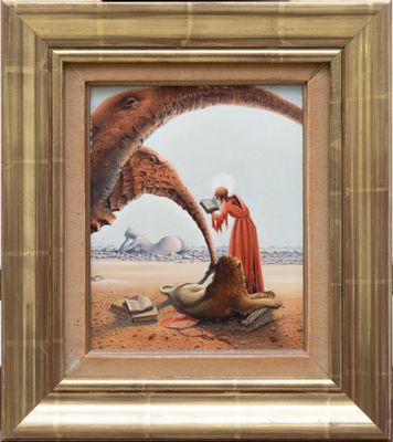 Claude GENISSON (1927-2023). "Saint Jérôme pénitent", huile …