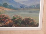 a picture of a painting on the wall of a room