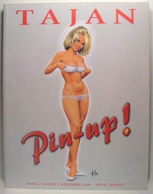 a picture of a book with a picture of a woman in a bikini