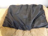 an image of a bed with a blanket on top of it