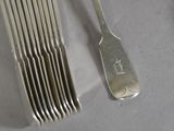 a lot of forks and spoons on the table
