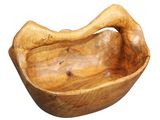 an image of a wooden bowl on a white background