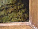 a picture of a window with a painting on it