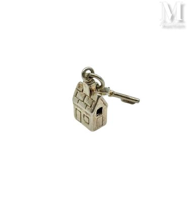 an image of a house key with a keychain attached to it