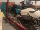 an image of a boat being loaded onto a trailer