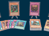 a lot of cards that are sitting on a table