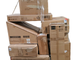 boxes stacked on top of each other on a pallet