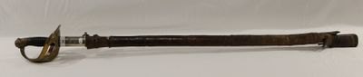 Sabre d'officier de cavalerie modèle 1896, lame droite poinç…