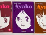 trois livres sur lesquels figurent les visages d'une femme et d'un homme