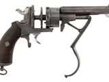 un gros plan d'un pistolet sur un fond blanc avec un fond blanc