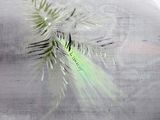 a picture of a painting of a pine tree in the snow