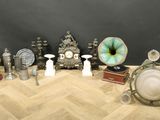 many different types of objects on the table