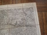 an old map of the united states of america on a wooden floor