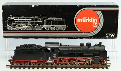 MARKLIN échelle 1, réf 5797, locomotive à vapeur noire de la DB, type  - Photo 1