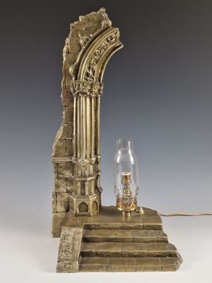 D'Après Dominique ALONZO - LAMPE ELECTRIQUE RUINE D'ARCHE en…