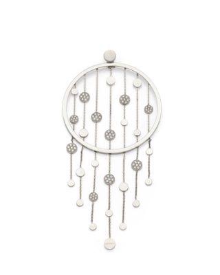 Pendentif « capteur de rêves » en argent sterling plaqué, orné de perles et de perles de verre