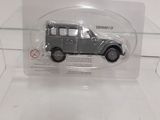 a plastic display case with a toy car in it