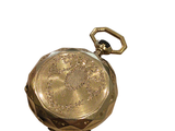 an image of a gold pocket watch on a white background