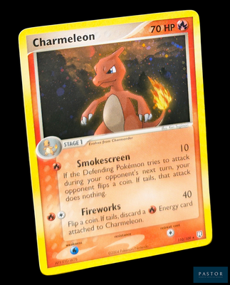 une carte sur laquelle figure l'image d'un personnage de Pokémon