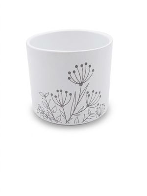 CACHE POT LAS VEGAS GREENERY-Céramique-D8 H7-Motif floral-Lé…