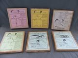 six types de papier différents sont présentés sur une surface grise