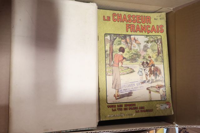 Lot de 6 cartons dont Les œuvres libres, régionalisme, cartes, li...