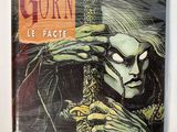the cover of a comic book with an image of a skeleton holding a sword