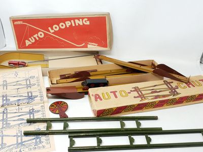 2 jeux de pistes français (vers 1935) : « AUTO-CHUT (petit m…