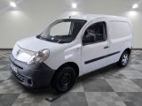 a picture of a white van parked on a checkered floor