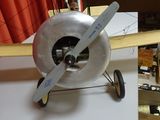 a small model of a plane on a table