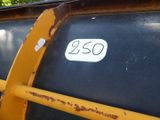 a close up of the number on the side of a truck