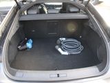 the trunk of a car with a hose in it and a water hose in the trunk